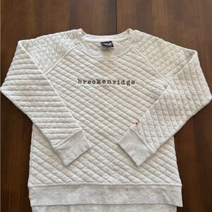 Gray Quilted Sweatshirt